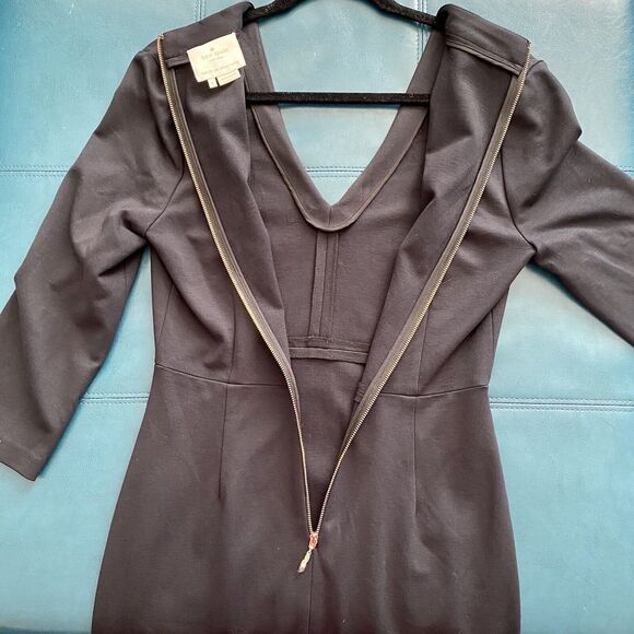 Kate Spade Darlene Sheath Black Dress size 6 Minimalist Capsule Wardrobe Career - Picture 4 of 9